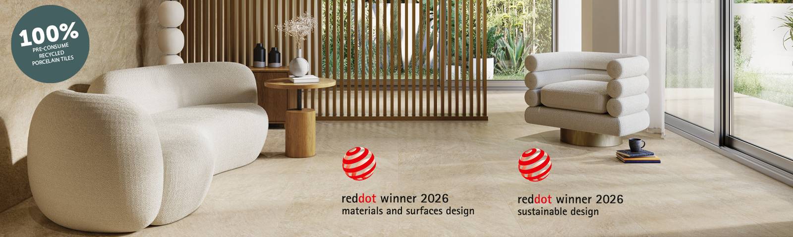 RAK Ceramics Wins Two Red Dot Awards for RE-USE Tile Series