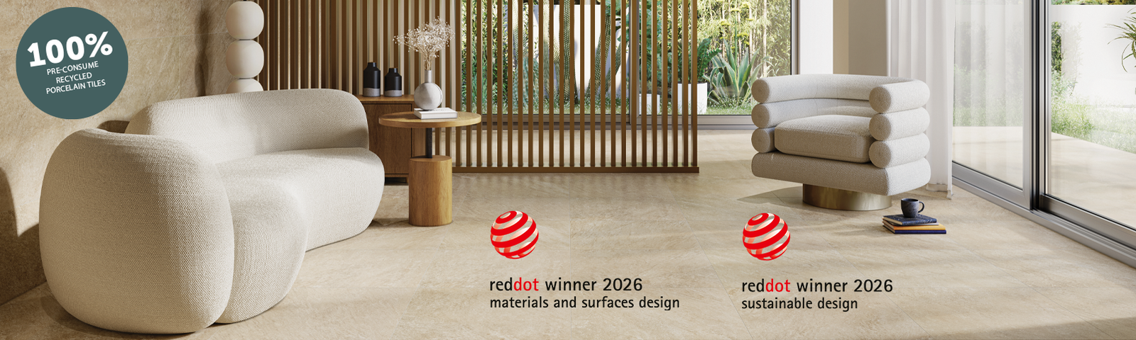 RAK Ceramics Wins Two Red Dot Awards for RE-USE Tile Series