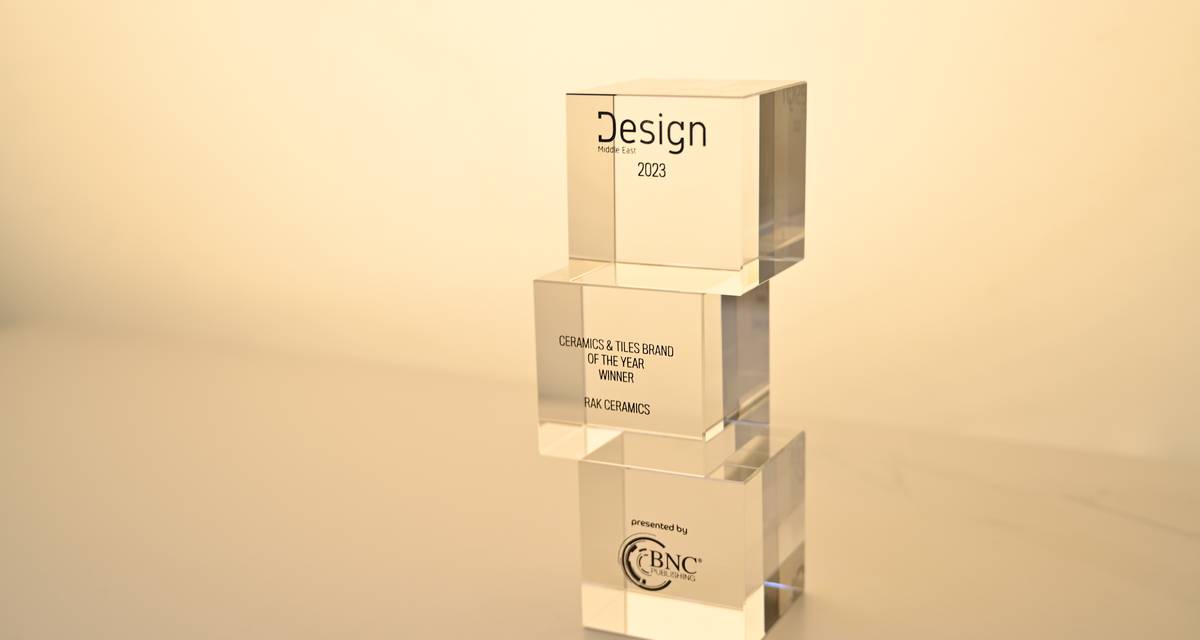 RAK Ceramics wins Ceramics & Tiles Brand of the Year Award at the Design Middle East Awards 2023