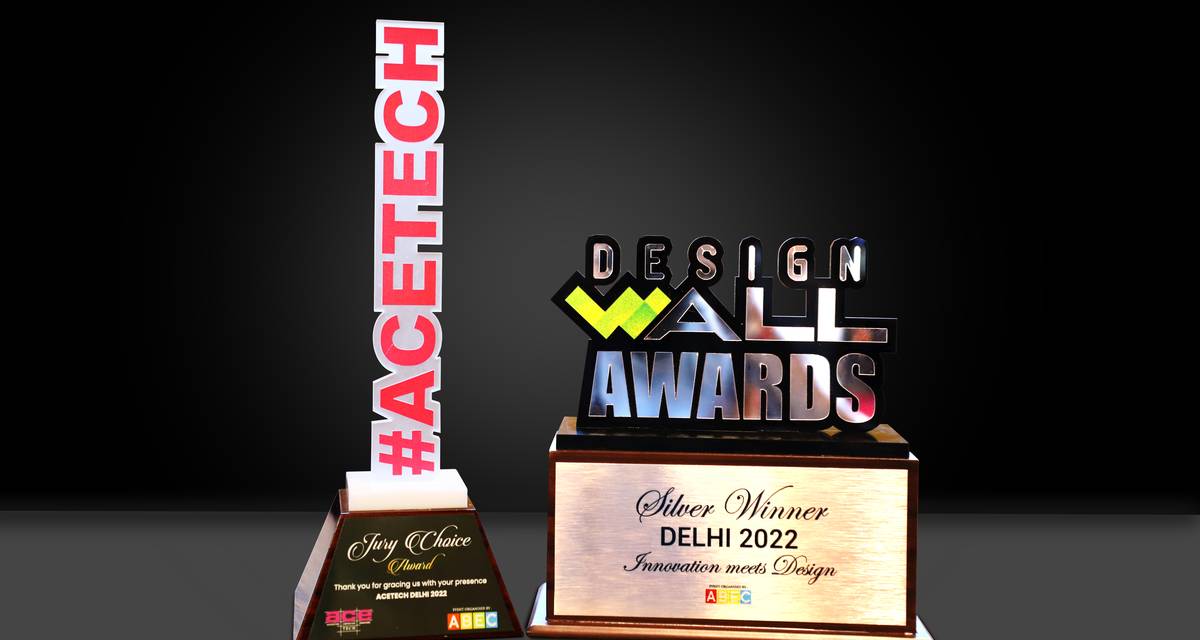 Jury Choice Award and Design Wall Silver Winner Award at Acetech Exhibition Delhi India 2022,