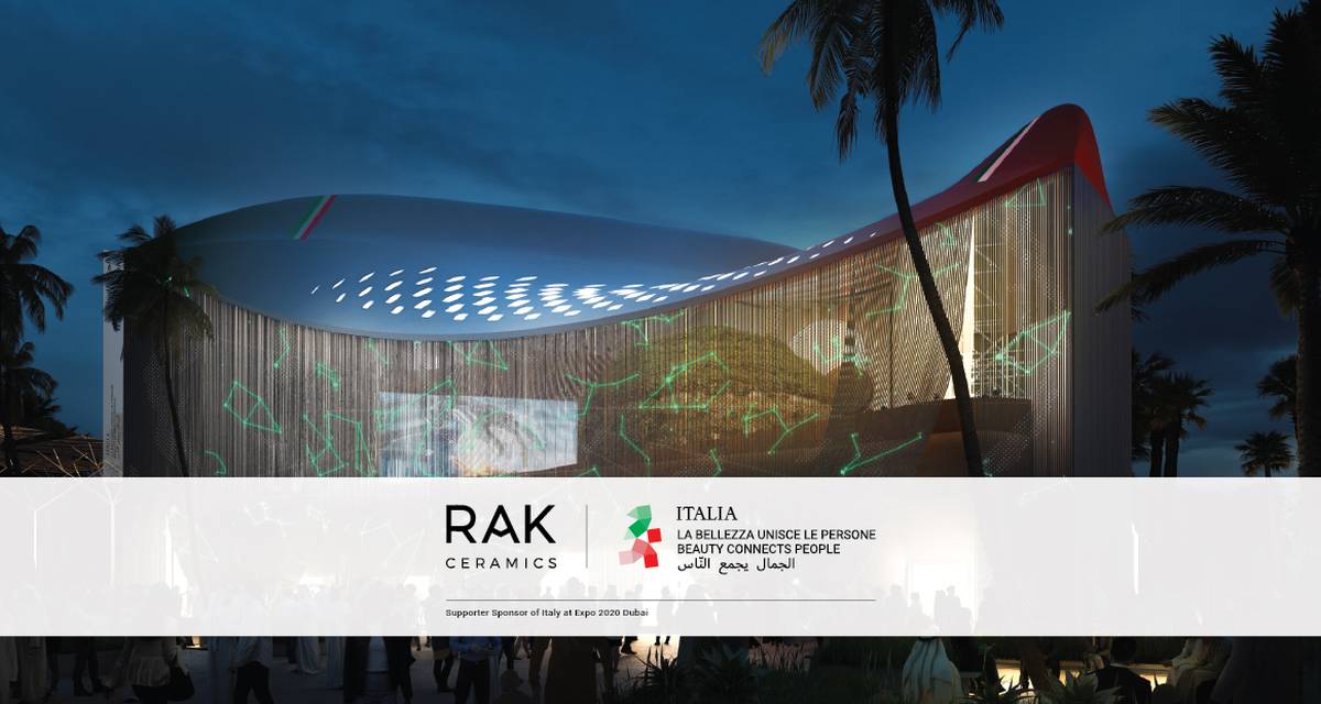 RAK Ceramics’ innovation at Expo 2020 with the Italian Pavilion
