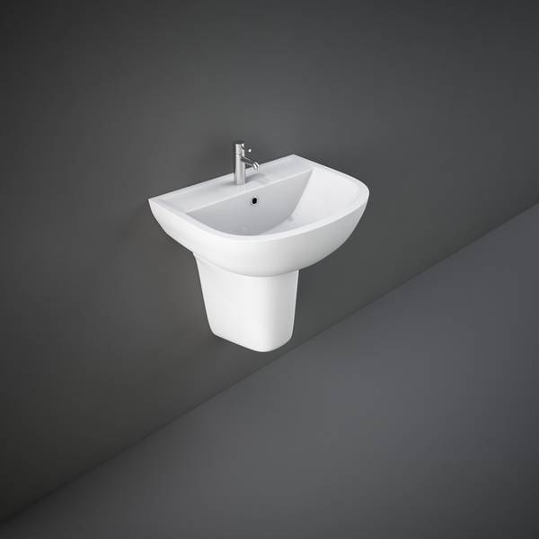 Basin with Half Pedestal