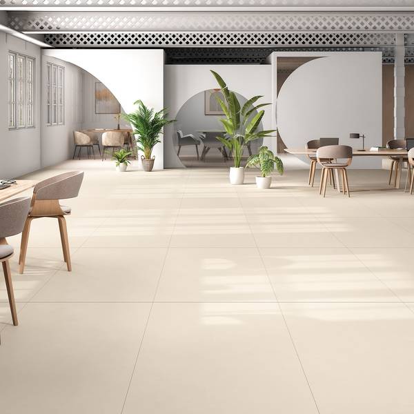 Modern Light Commercial featuring ivory tones with porcelain tiles, creating an elegant atmosphere.