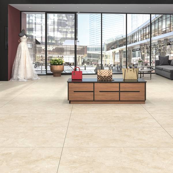 Modern Light Commercial featuring beige tones with porcelain tiles, creating a contemporary atmosphere.