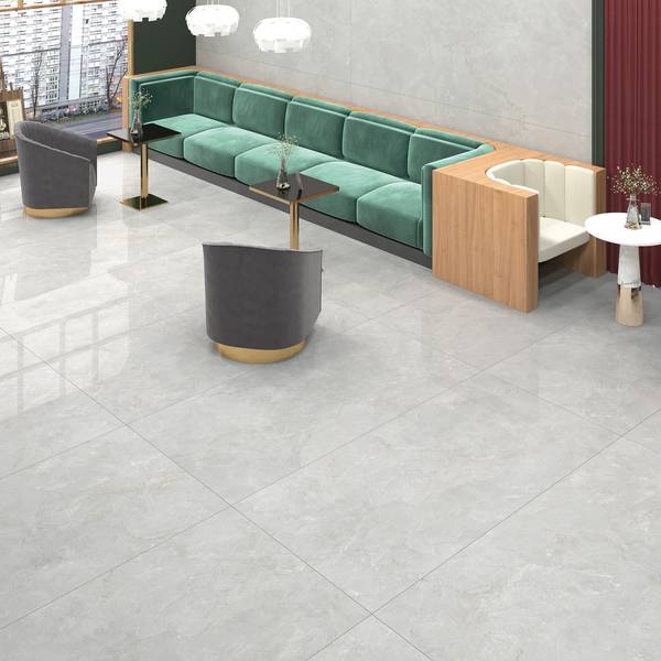 Modern Light Commercial showcasing grey tones with porcelain tiles, creating an elegant atmosphere.