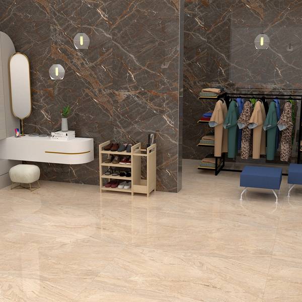 Modern Light Commercial showcasing beige tones with porcelain tiles, creating a luxurious atmosphere.