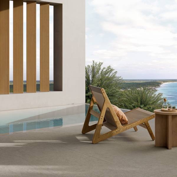 Modern Outdoor featuring grey tones with porcelain tiles, creating a luxurious atmosphere.