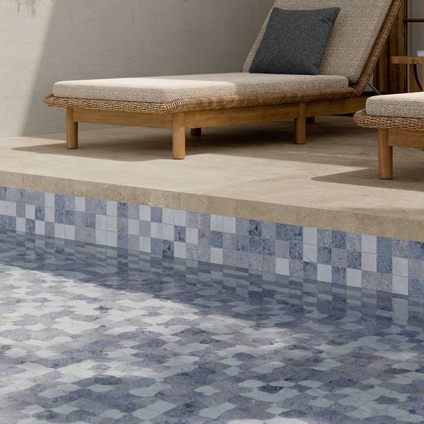 Modern Outdoor featuring grey tones with porcelain tiles, creating a luxurious atmosphere.